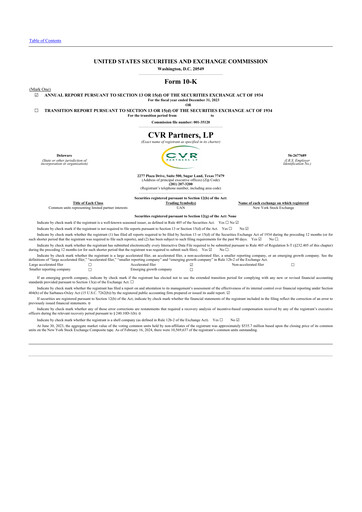 Thumbnail CVR Partners 10-K Annual Report 2023