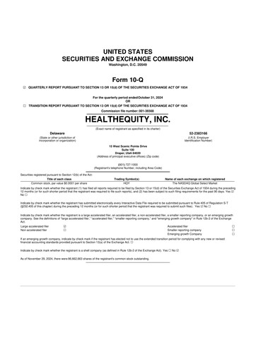 Thumbnail HealthEquity 10-Q Quarterly Report FY2025 