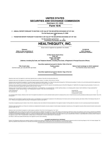 Thumbnail HealthEquity 10-K Annual Report 2026