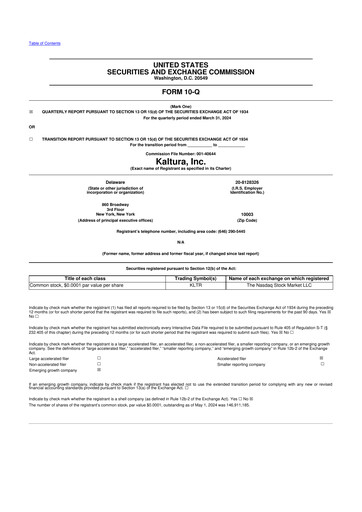 Thumbnail Kaltura 10-Q Quarterly Report FY2024 