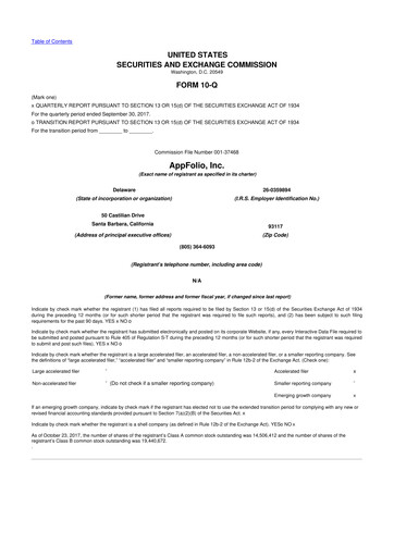 Thumbnail AppFolio
 10-Q Quarterly Report FY2017 