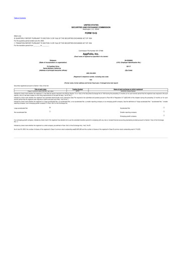 Thumbnail AppFolio
 10-Q Quarterly Report FY2023 