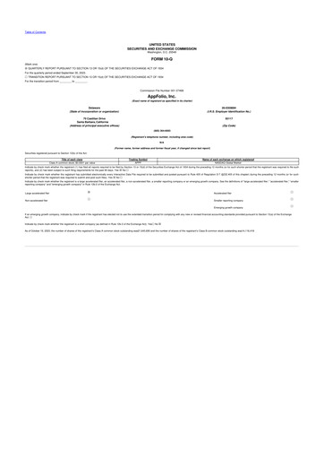 Thumbnail AppFolio
 10-Q Quarterly Report FY2023 