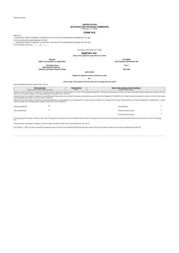 Thumbnail AppFolio
 10-Q Quarterly Report FY2024 