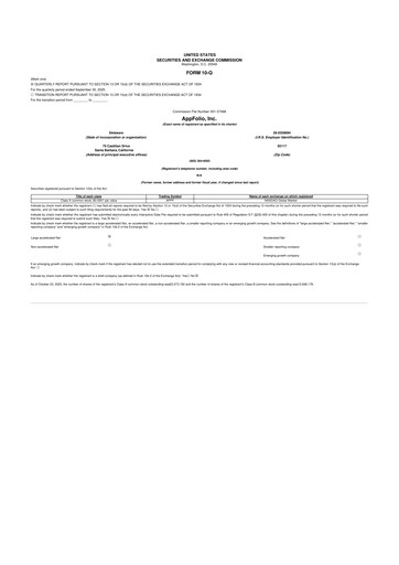 Thumbnail AppFolio
 10-Q Quarterly Report FY2025 