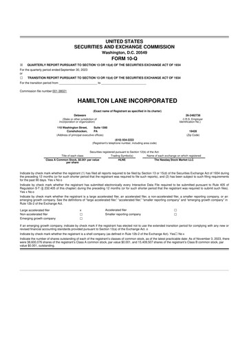 Thumbnail Hamilton Lane 10-Q Quarterly Report FY2024 