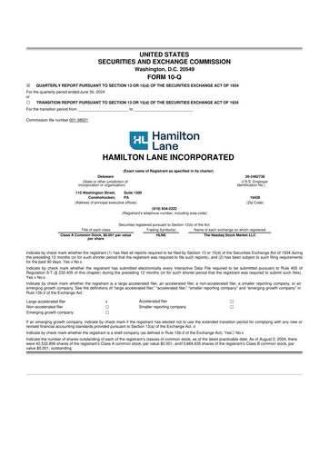Thumbnail Hamilton Lane 10-Q Quarterly Report FY2025 