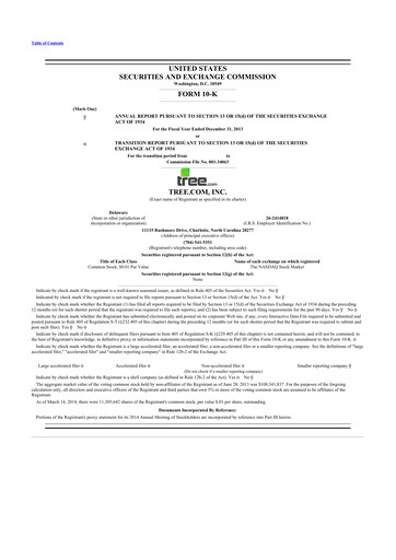 Thumbnail LendingTree 10-K Annual Report 2013