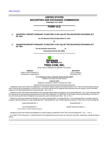 Vorschaubild LendingTree 10-Q Quartalsbericht 2014 