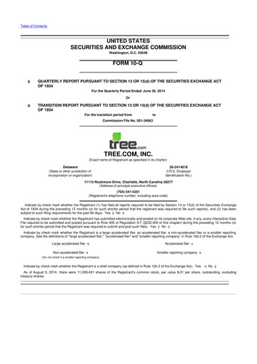 Vorschaubild LendingTree 10-Q Quartalsbericht 2014 