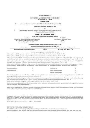 Thumbnail Home Bancorp
 10-K Annual Report 2023