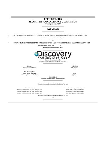Thumbnail Warner Bros. Discovery 10-K Annual Report 2017