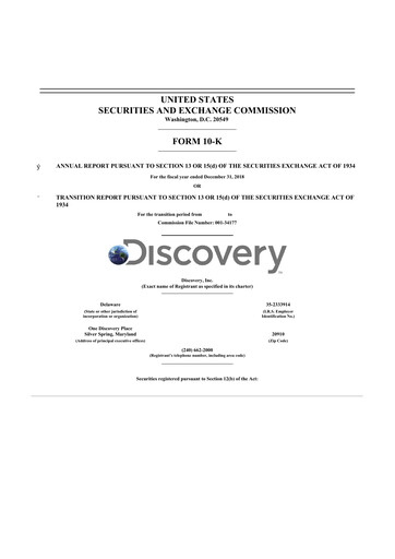 Thumbnail Warner Bros. Discovery 10-K Annual Report 2018