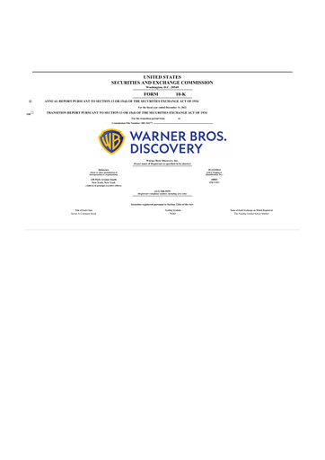 Thumbnail Warner Bros. Discovery 10-K Annual Report 2022
