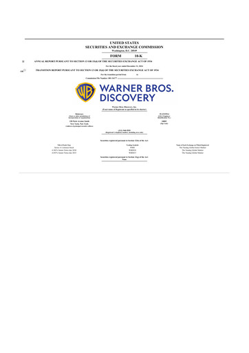 Thumbnail Warner Bros. Discovery 10-K Annual Report 2024