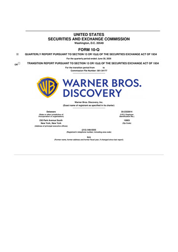 Vorschaubild Warner Bros. Discovery 10-Q Quartalsbericht 2026 