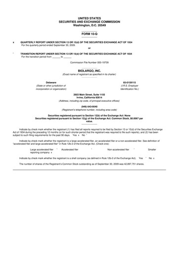 Thumbnail BioLargo 10-Q Quarterly Report FY 