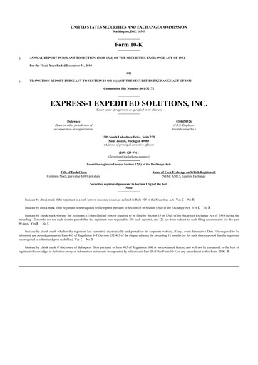 Thumbnail XPO Logistics 10-K Annual Report 