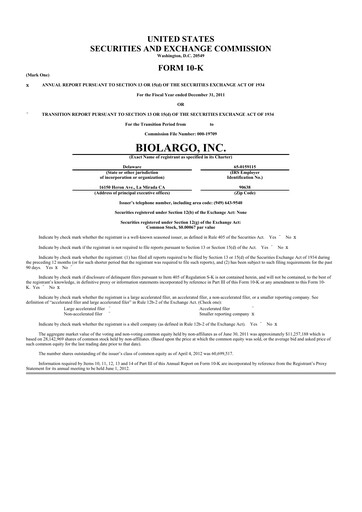 Thumbnail BioLargo 10-K Annual Report 2011