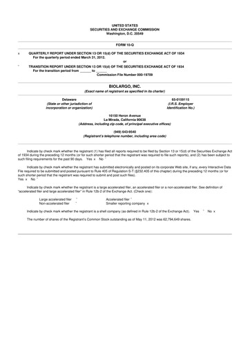 Thumbnail BioLargo 10-Q Quarterly Report FY 