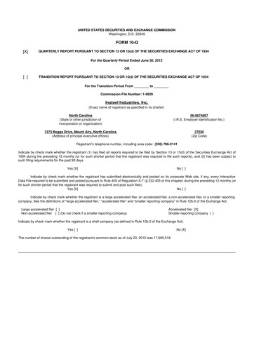 Vorschaubild Insteel Industries 10-Q Quartalsbericht  