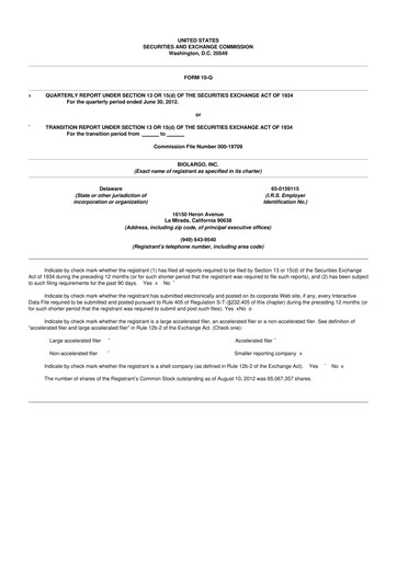 Thumbnail BioLargo 10-Q Quarterly Report FY 