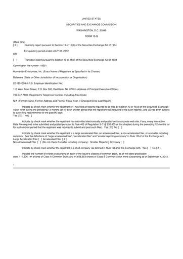 Vorschaubild Hovnanian Enterprises
 10-Q Quartalsbericht  