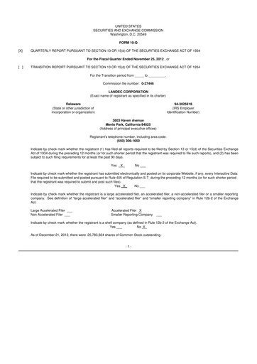 Thumbnail Lifecore Biomedical 10-Q Quarterly Report FY 