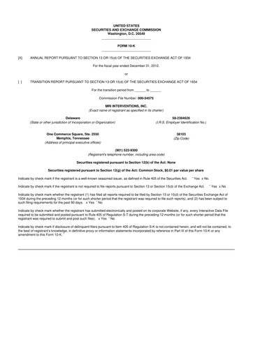 Miniature ClearPoint Neuro 10-K Rapport annuel 2012