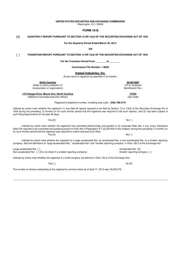 Vorschaubild Insteel Industries 10-Q Quartalsbericht  