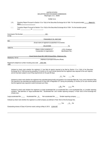Thumbnail PHX Minerals 10-Q Quarterly Report FY2013 