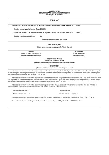 Thumbnail BioLargo 10-Q Quarterly Report FY 