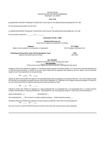 Thumbnail NPK International 10-Q Quarterly Report FY2013 