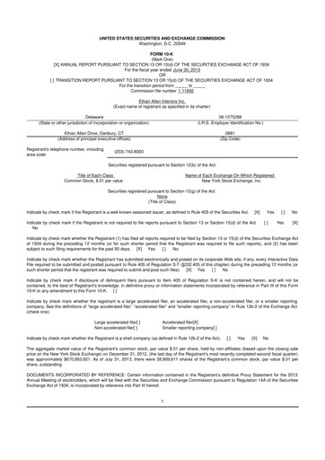 Vorschaubild Ethan Allen
 10-K Jahresbericht 2013