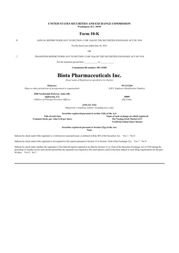 Miniature Vaxart 10-K Rapport annuel 2013