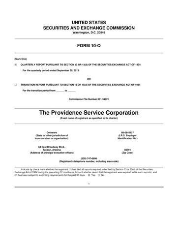 Thumbnail ModivCare 10-Q Quarterly Report FY2013 