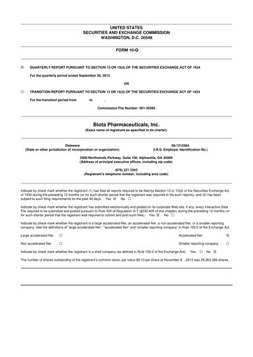 Thumbnail Vaxart 10-Q Quarterly Report FY2013 