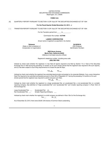 Thumbnail Lifecore Biomedical 10-Q Quarterly Report FY 