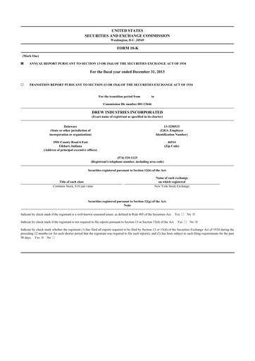 Thumbnail LCI Industries
 10-K Annual Report 2013