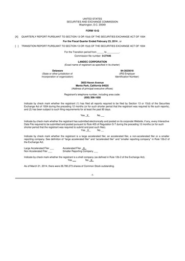 Thumbnail Lifecore Biomedical 10-Q Quarterly Report FY 