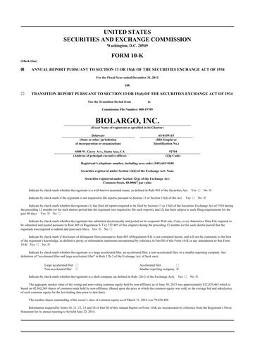 Thumbnail BioLargo 10-K Annual Report 2013