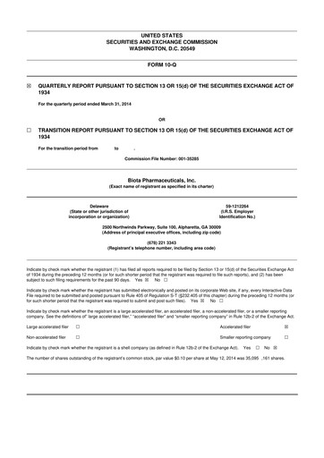 Thumbnail Vaxart 10-Q Quarterly Report FY2014 