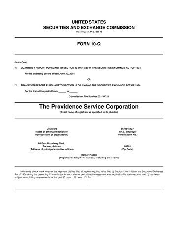 Thumbnail ModivCare 10-Q Quarterly Report FY2014 