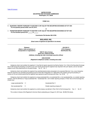 Thumbnail BioLargo 10-Q Quarterly Report FY 