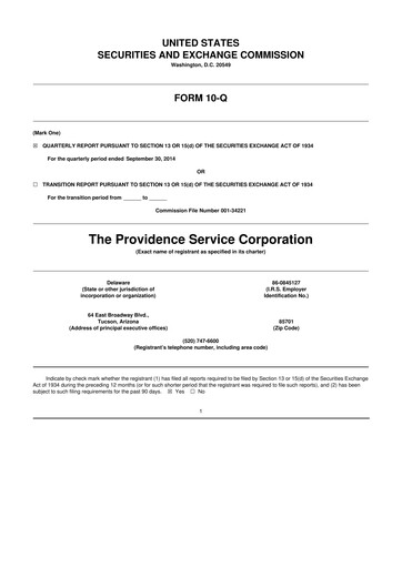 Thumbnail ModivCare 10-Q Quarterly Report FY2014 
