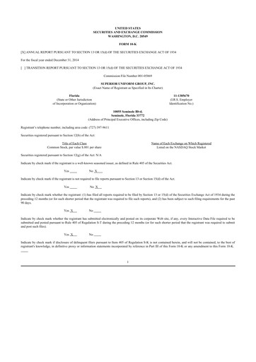 Thumbnail Superior Group of Companies 10-K Annual Report 2014