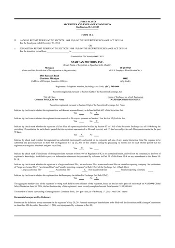 Thumbnail The Shyft Group 10-K Annual Report 2014