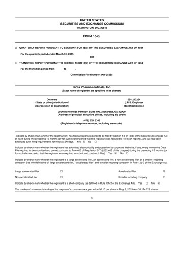 Thumbnail Vaxart 10-Q Quarterly Report FY2015 