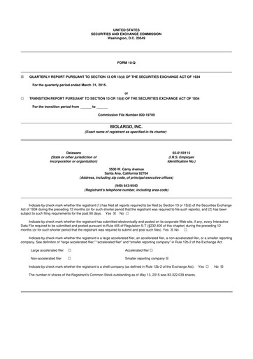 Thumbnail BioLargo 10-Q Quarterly Report FY 