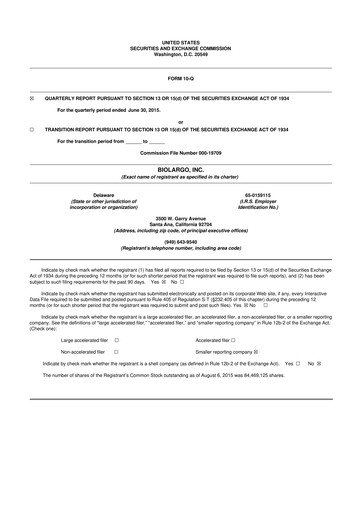 Thumbnail BioLargo 10-Q Quarterly Report FY 